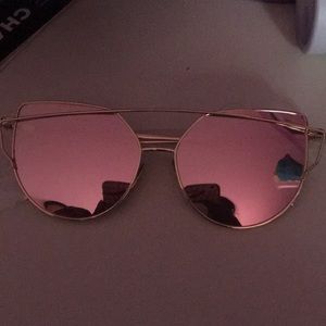 Reflective Cat Eye Sunglasses